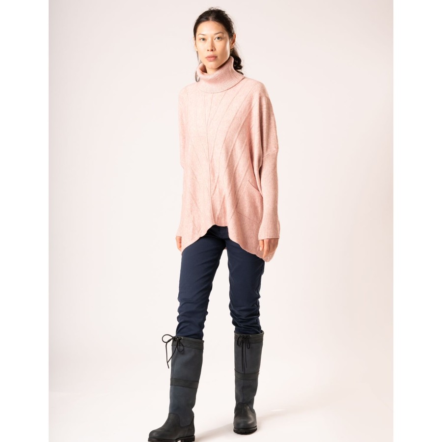 Welligogs Jumpers & Cardigans | Cable Knit Pink Jumper