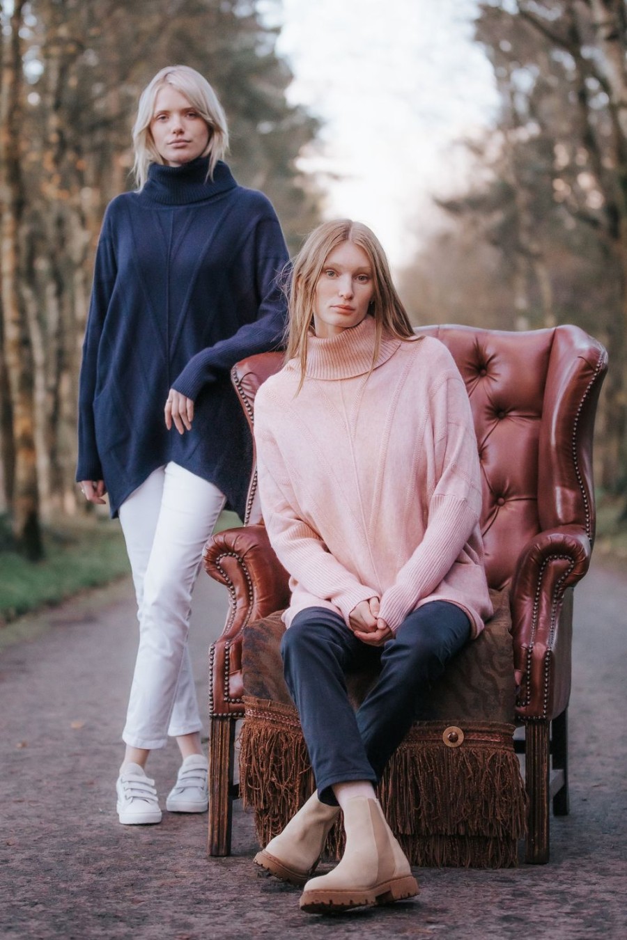 Welligogs Jumpers & Cardigans | Cable Knit Pink Jumper