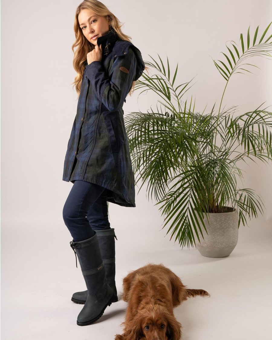 Welligogs Coats | Perdita Check Waterproof Coat