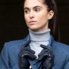 Welligogs Scarves & Gloves | Leather & Suede Navy Gloves