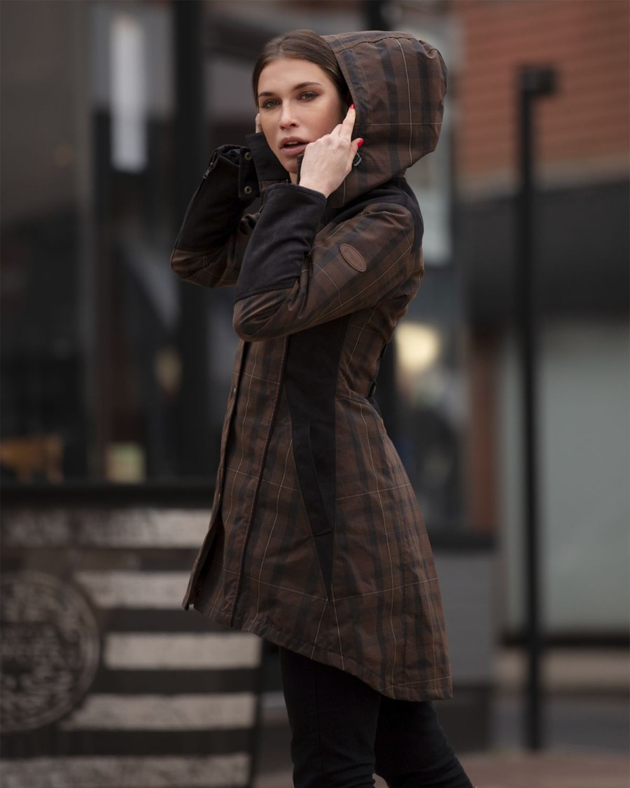 Welligogs Coats | Odette Check Waterproof Coat