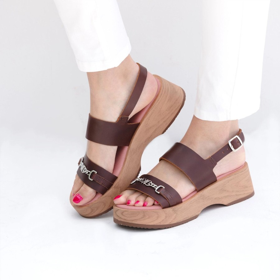 Welligogs Sandals & Espadrilles | Heidi Mahogany Clog