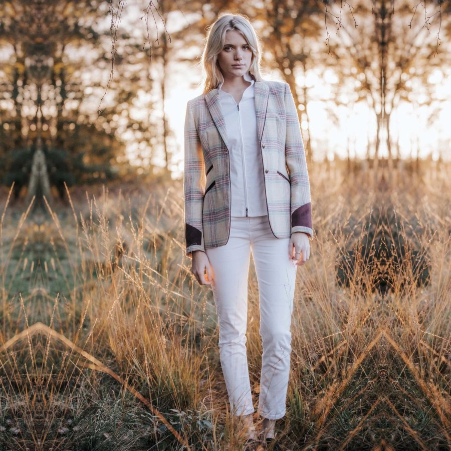 Welligogs Jackets | Ascot Cream Tea Wool Jacket