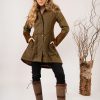 Welligogs Coats | Odette Khaki Waterproof Coat