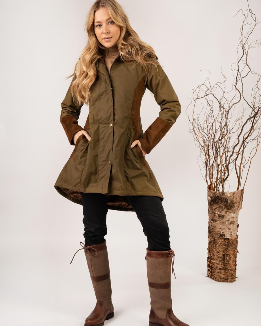 Welligogs Coats | Odette Khaki Waterproof Coat