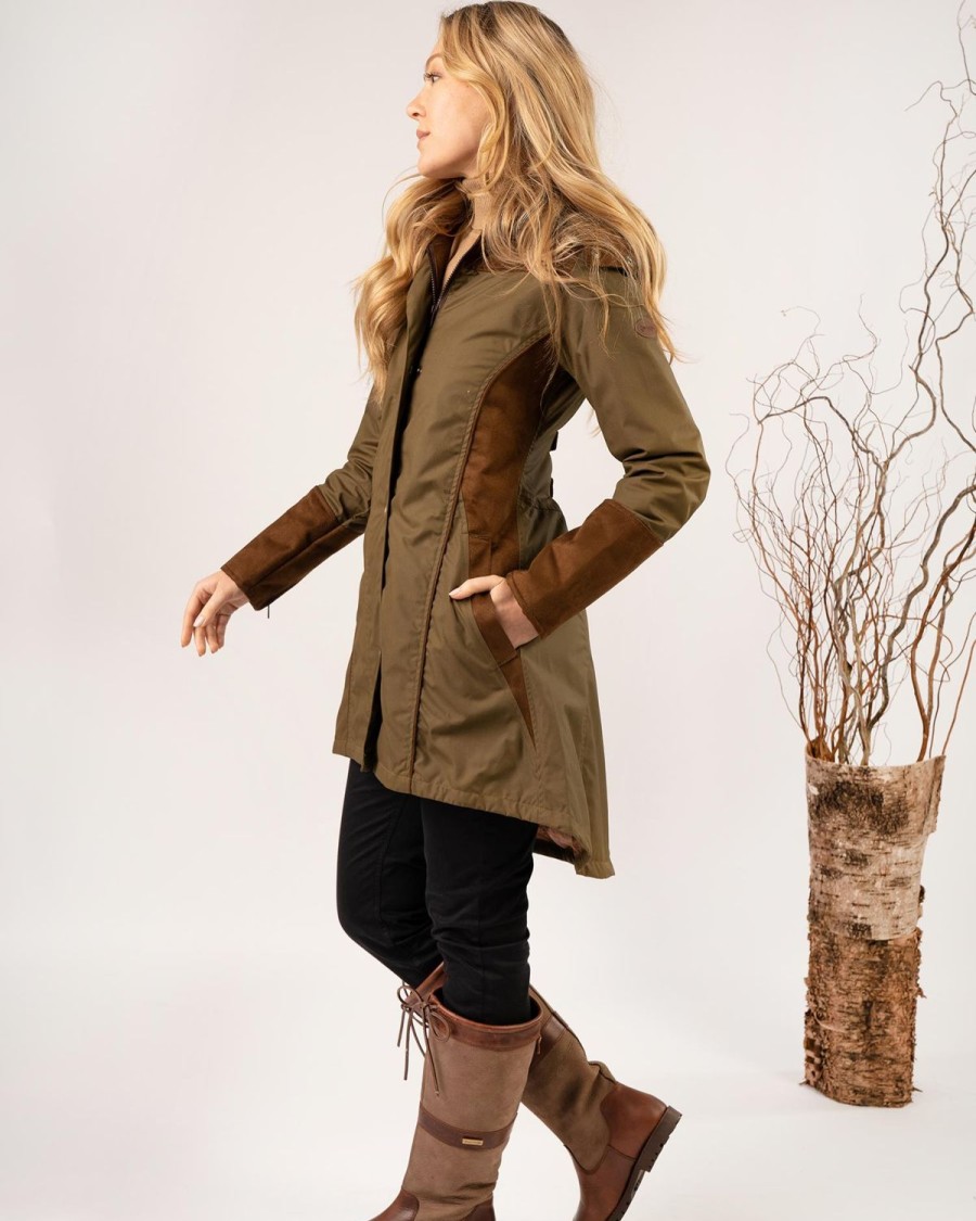 Welligogs Coats | Odette Khaki Waterproof Coat