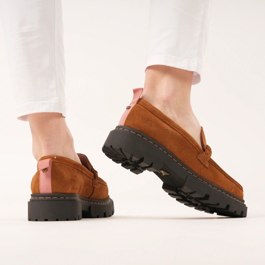 Welligogs Flat Shoes | Hackney Honeycomb Suede Loafers