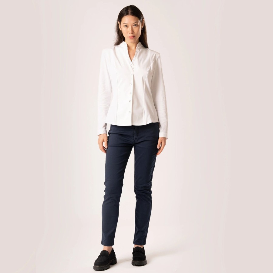 Welligogs Shirts | Cassandra Ivory White Shirt