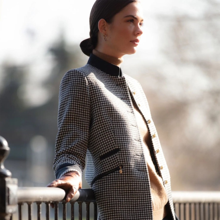 Welligogs Jackets | Knightsbridge Houndstooth Jacket