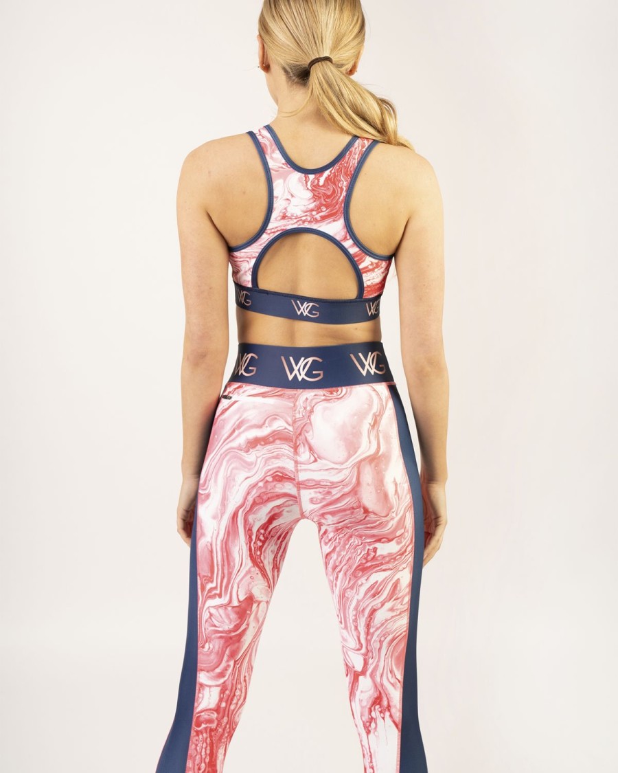 Welligogs Activewear | Wg Flex Sustainable Pink Marble Leggings