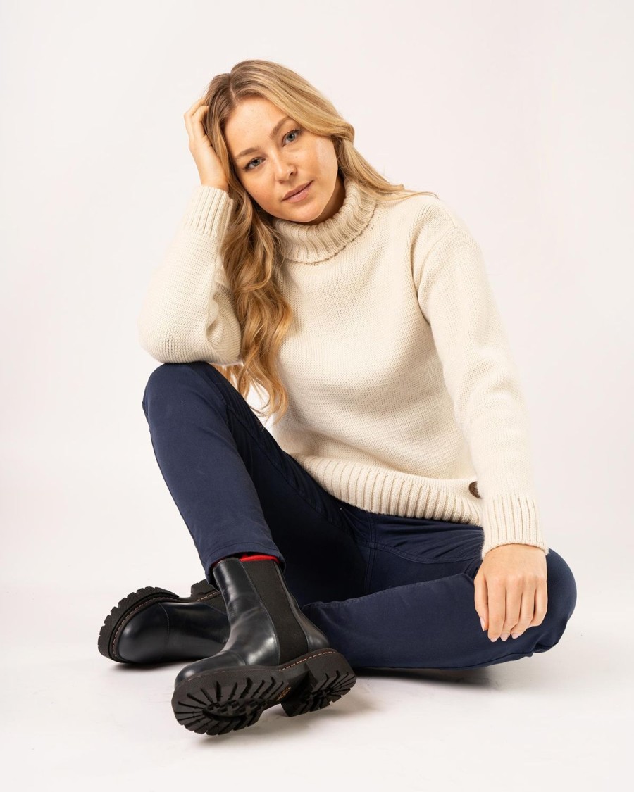 Welligogs Jumpers & Cardigans | Maritime Merino Wool Natural Jumper