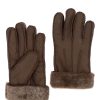 Welligogs Scarves & Gloves | Mens Brown Sheepskin Gloves