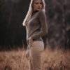 Welligogs Jumpers & Cardigans | Merino Wool Turtle Neck Camel Jumper