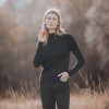 Welligogs Jumpers & Cardigans | Merino Wool Turtle Neck Black Jumper