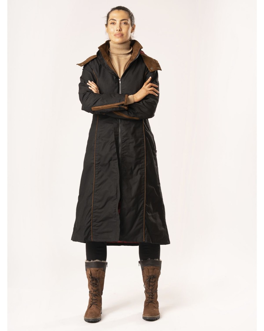 Welligogs Coats | Eleanor Black Long Waterproof Coat