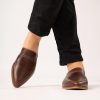 Welligogs Flat Shoes | De Beauvoir Mahogany Mules