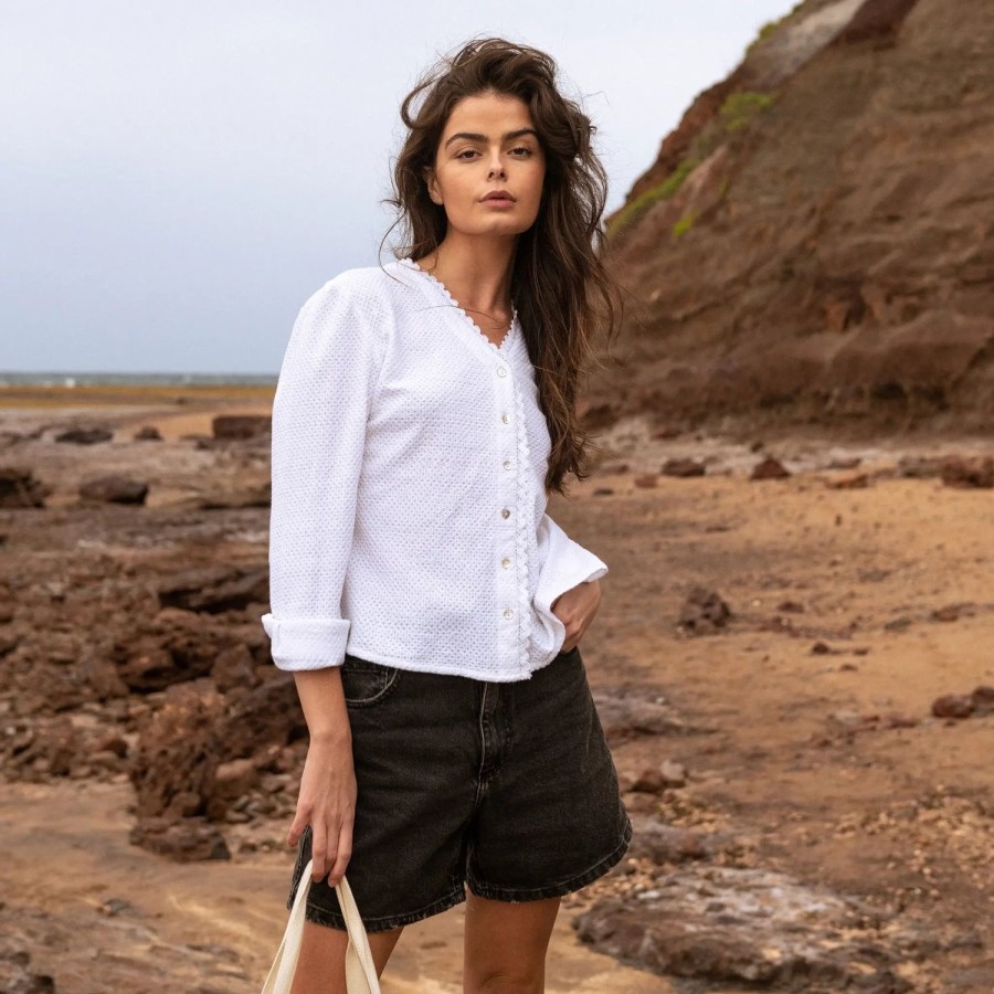 Welligogs Shirts | Millie Embroidered Blouse