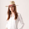 Welligogs Hats | Fedora Style Red Straw Hat