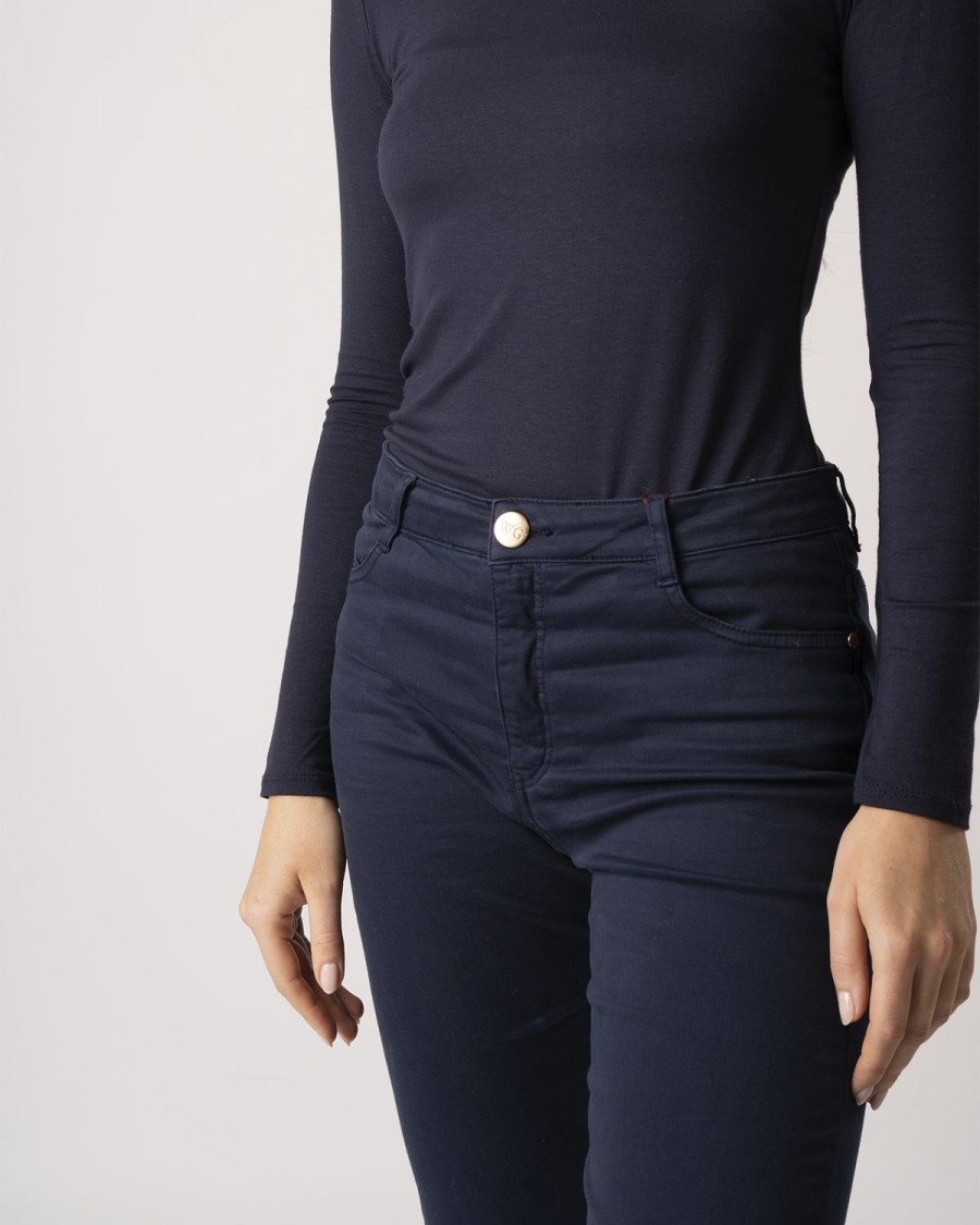 Welligogs Trousers & Jeans | Icon Navy High Waisted Jeans