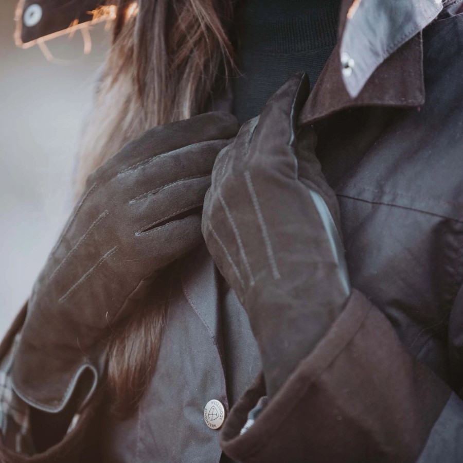 Welligogs Scarves & Gloves | Leather & Suede Chocolate Driving Gloves