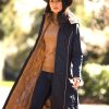 Welligogs Coats | Eleanor Navy/Tan Long Waterproof Coat